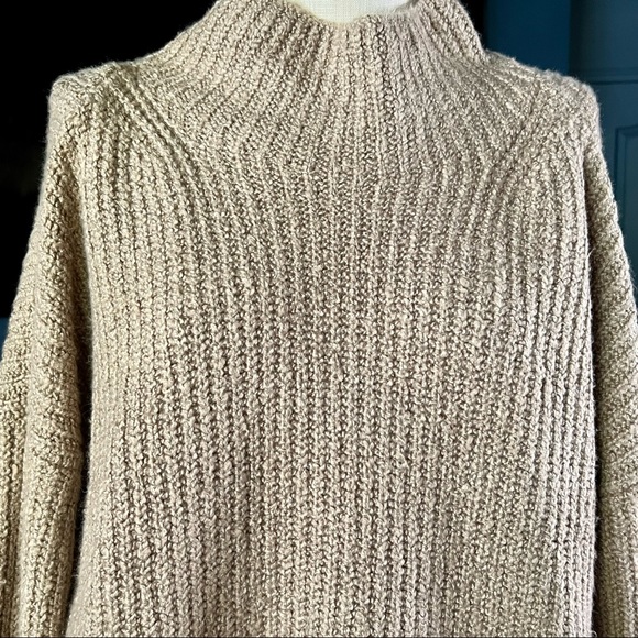 Anthropologie Mock Neck Pullover Sweater L - Picture 2 of 14